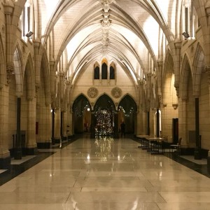 centre block at night